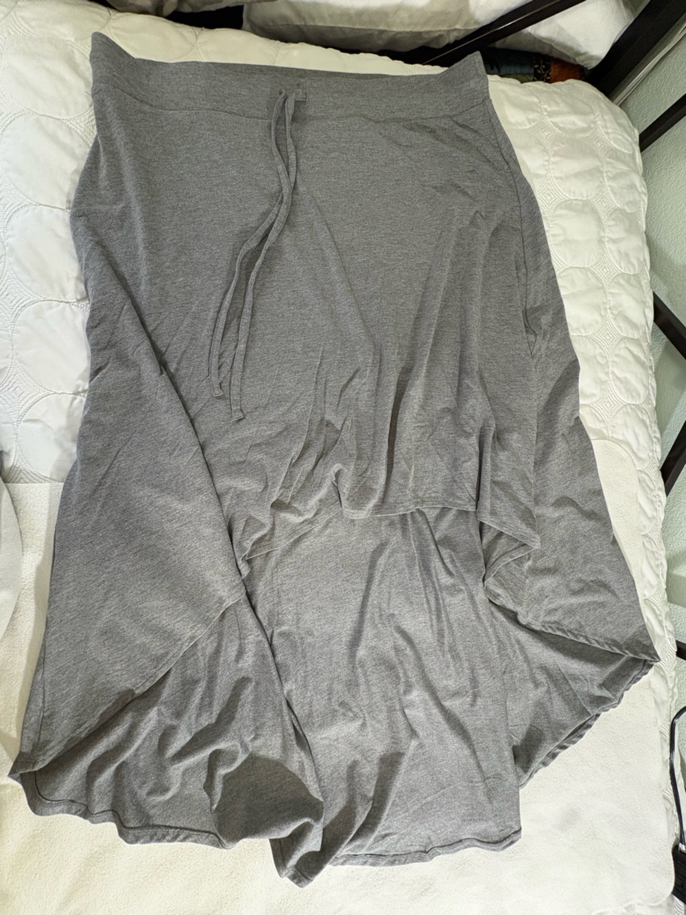 Torrid 2x Grey High-Low Drawstring Skirt